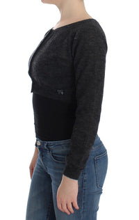 Ermanno Scervino Gray Knit Wool Cardigan Women's Sweater