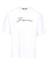 Jacquemus Men T-Shirt With Writing