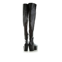 Prada Leather Platform Boots Women