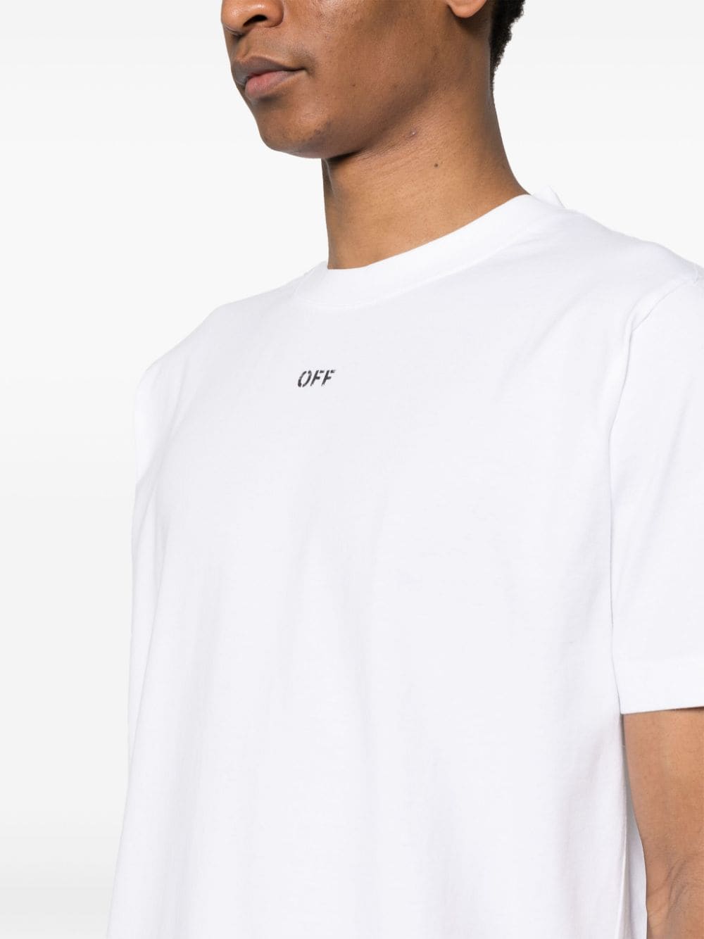 Off White Men's T-Shirts And Polos White