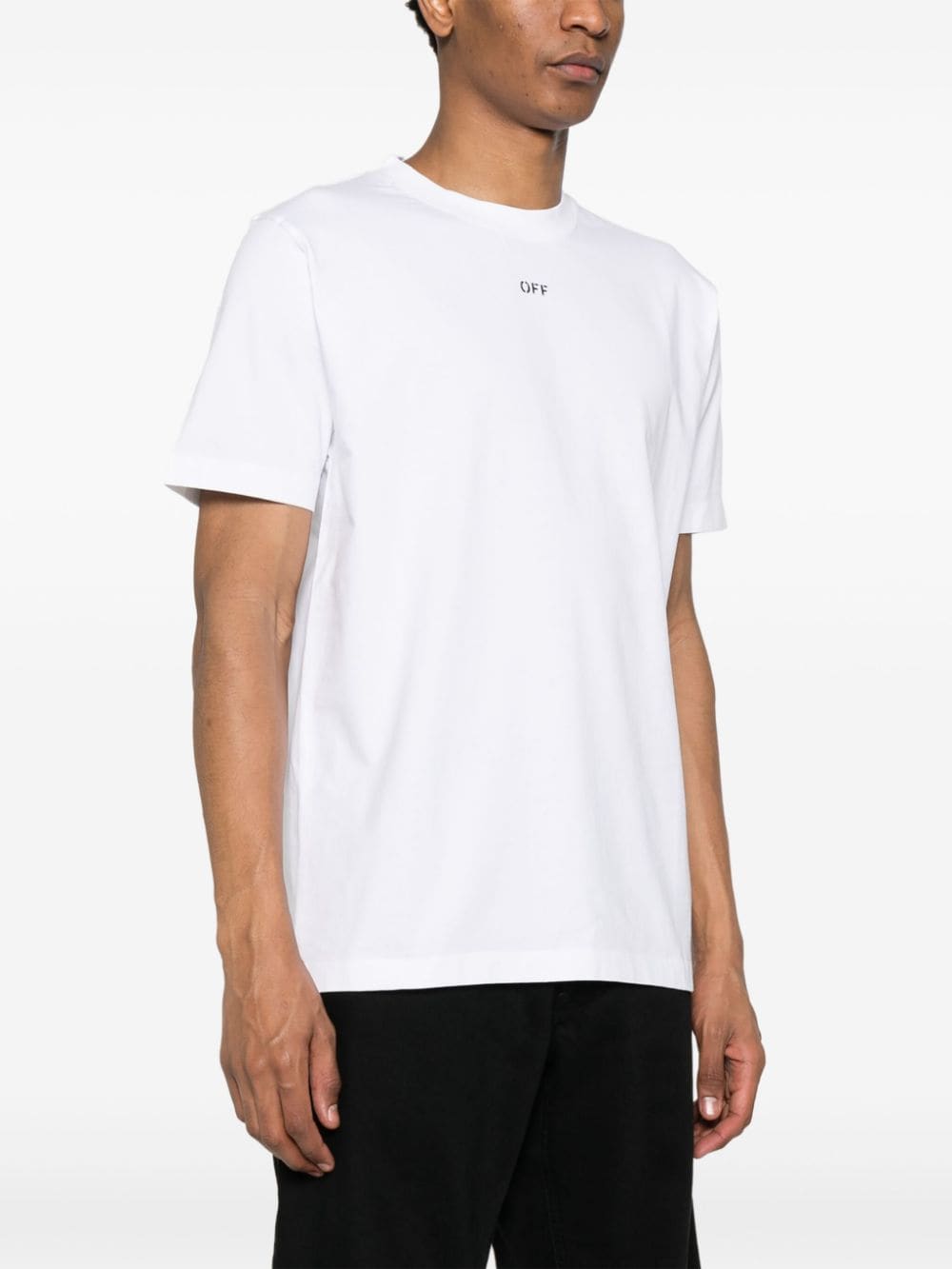 Off White Men's T-Shirts And Polos White