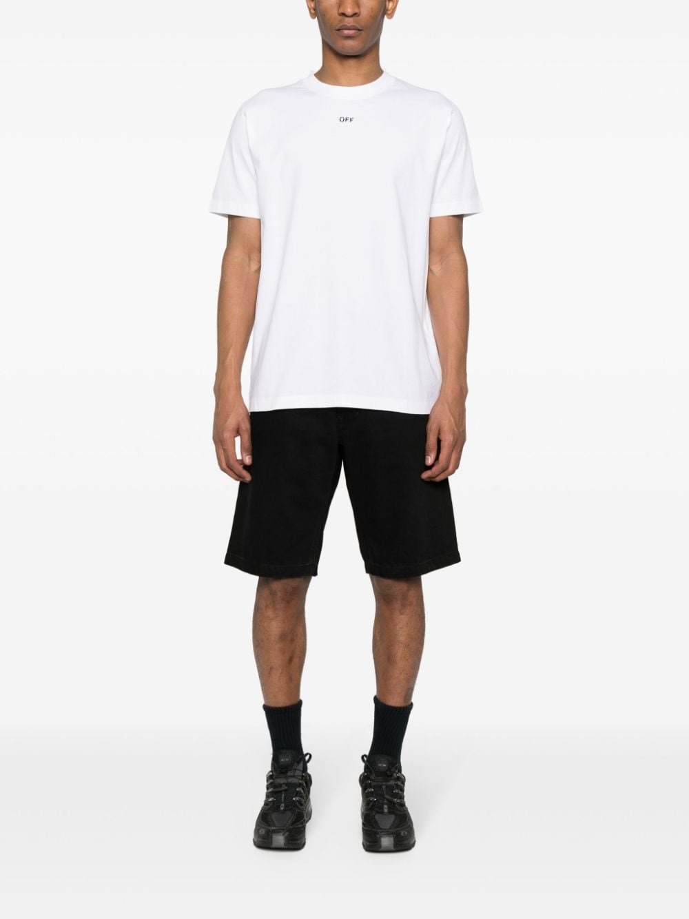 Off White Men's T-Shirts And Polos White