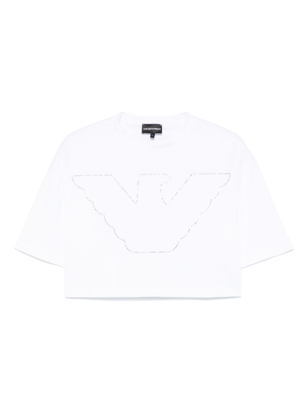 Emporio Armani Women's Crewneck Crop Top White