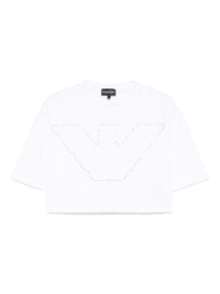 Emporio Armani Women's Crewneck Crop Top White