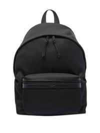 SAINT LAURENT Saint Laurent Men City Backpack In Econyl®, Smooth Leather And Nylon