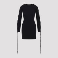 Balenciaga Lace-Up Mini Dress Women