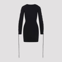 Balenciaga Lace-Up Mini Dress Women