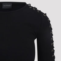 Balenciaga Lace-Up Mini Dress Women