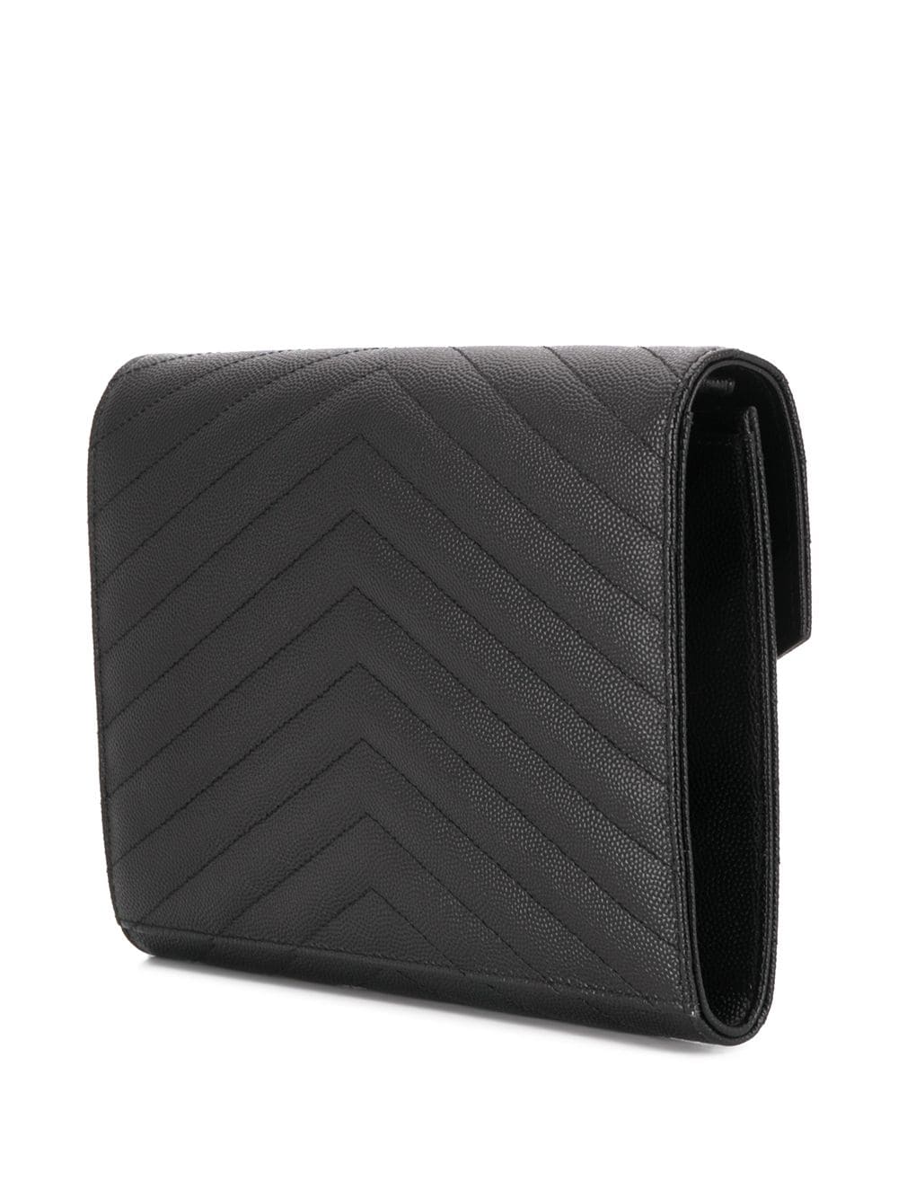 SAINT LAURENT Saint Laurent Women Cassandre Matelassé Flap Pouch In Grain De Poudre Leather