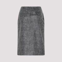 Bottega Veneta Printed Leather Midi Skirt Women
