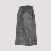 Bottega Veneta Printed Leather Midi Skirt Women