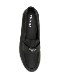 PRADA Prada Men Grained Leather Loafers