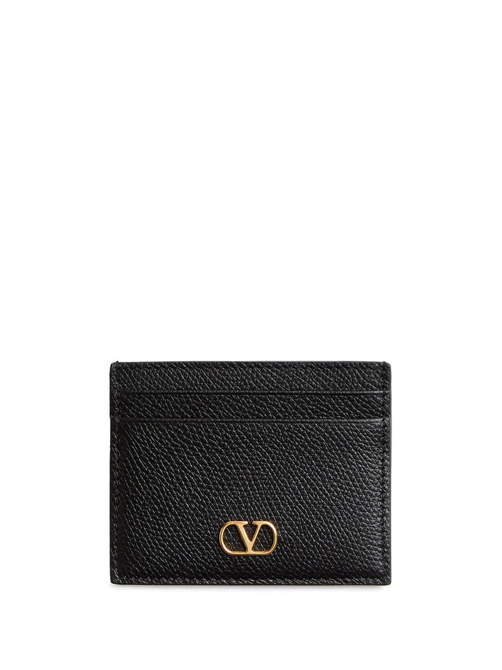 VALENTINO GARAVANI Vlogo Signature Grainy Leather Card Holder Women