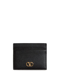 VALENTINO GARAVANI Vlogo Signature Grainy Leather Card Holder Women