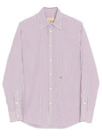 VALENTINO GARAVANI Valentino Garavani Men Valentino Cotton Poplin Striped Shirt With Vlogo Embroidery