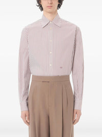 VALENTINO GARAVANI Valentino Garavani Men Valentino Cotton Poplin Striped Shirt With Vlogo Embroidery