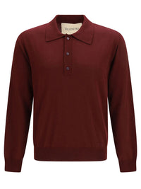 VALENTINO GARAVANI Valentino Wool Polo With Vlogo Embroidery Women