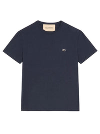 Valentino Garavani Men Valentino Cotton T-Shirt With Vlogo Embroidery