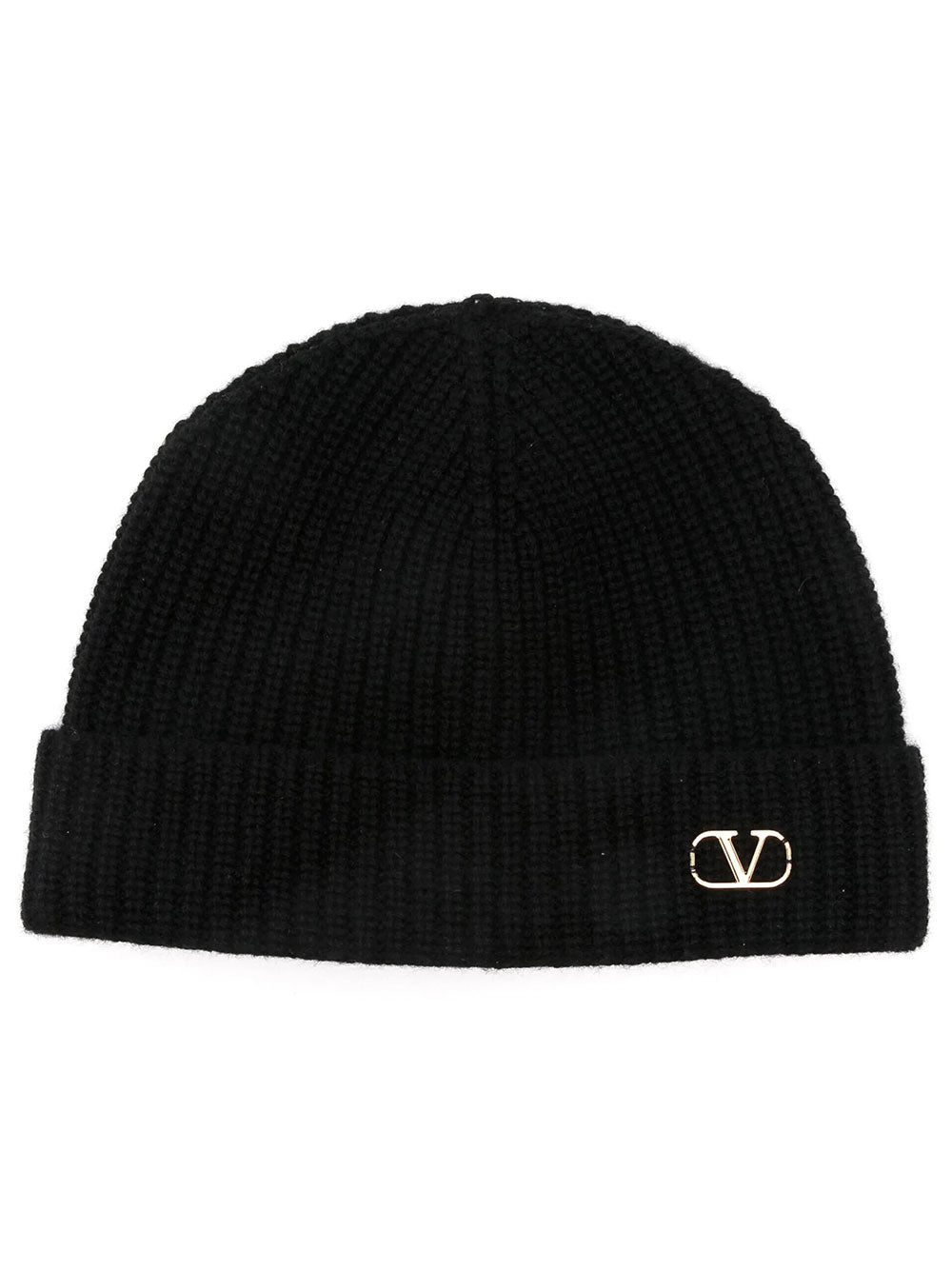 VALENTINO GARAVANI Beanie Knitted Vlogo Signature In Cashmere Women