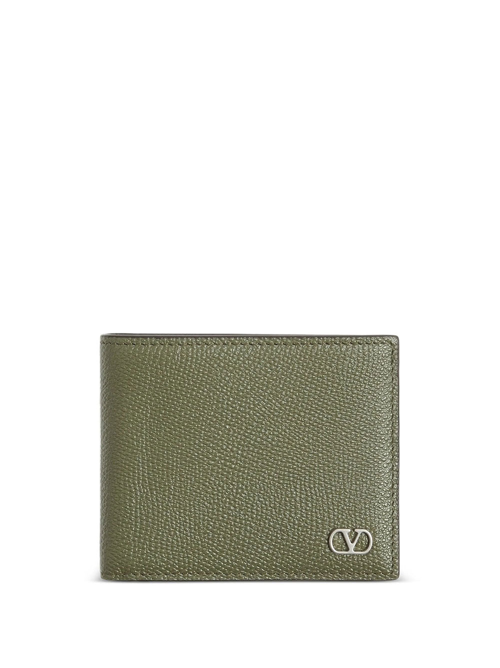 VALENTINO GARAVANI Vlogo Signature Grainy Calfskin Bi-Fold Wallet Women