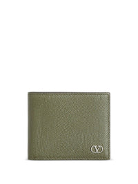 VALENTINO GARAVANI Vlogo Signature Grainy Calfskin Bi-Fold Wallet Women