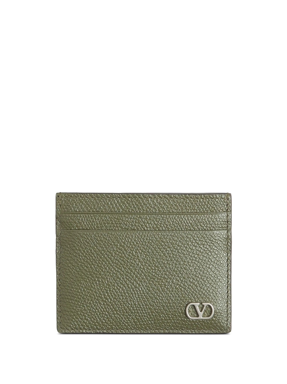VALENTINO GARAVANI Vlogo Signature Garnet Calfskin Card Holder Women