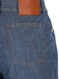 FENDI Fendi Women Ff Chambray Long Jeans