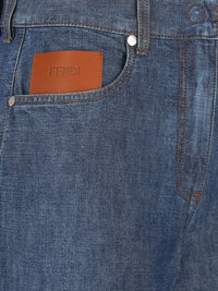 FENDI Fendi Women Ff Chambray Long Jeans