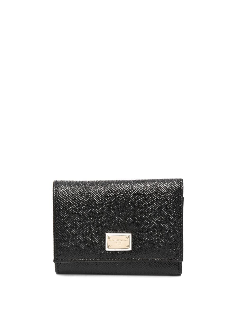 DOLCE & GABBANA Dauphine Calfskin Wallet With Branded Tag Women