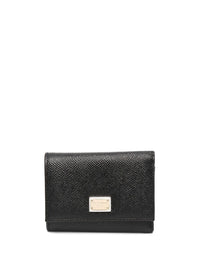 DOLCE & GABBANA Dauphine Calfskin Wallet With Branded Tag Women