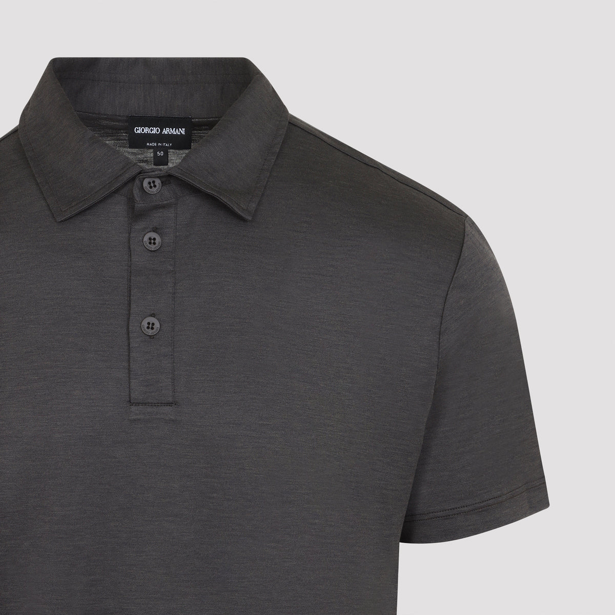 Giorgio Armani Silk And Cotton Polo Men