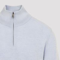 Brioni Half Zip Up Sweater Men