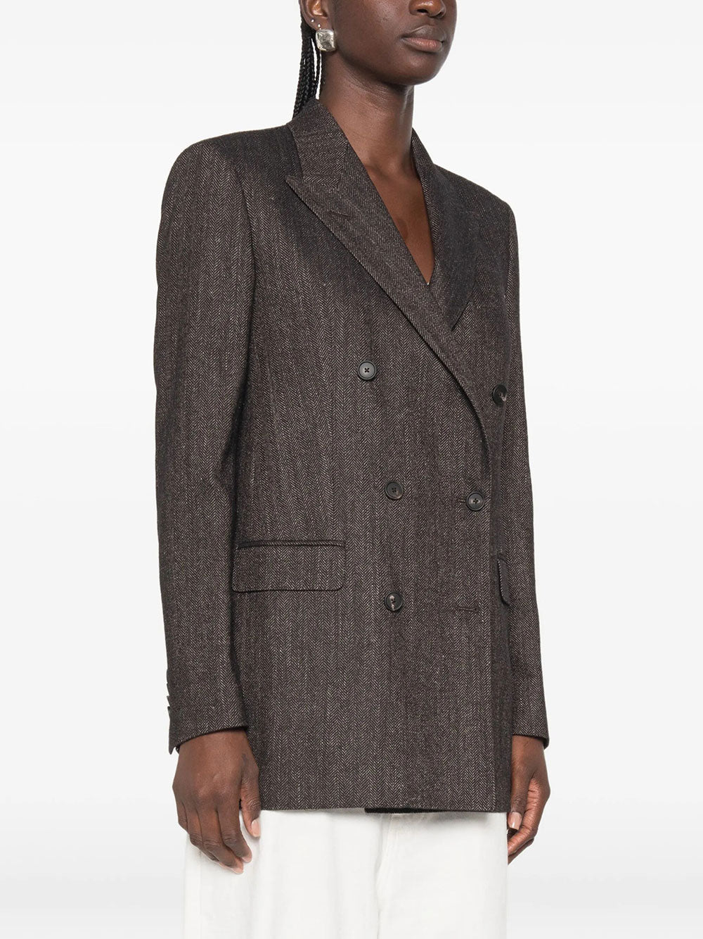 TAGLIATORE Tagliatore Women Blazer Jasmine Doppiopetto Motivo Spigato