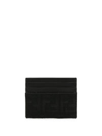 FENDI Portacarte Ff Jacquard Zucca E Pelle Women