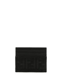 FENDI Portacarte Ff Jacquard Zucca E Pelle Women