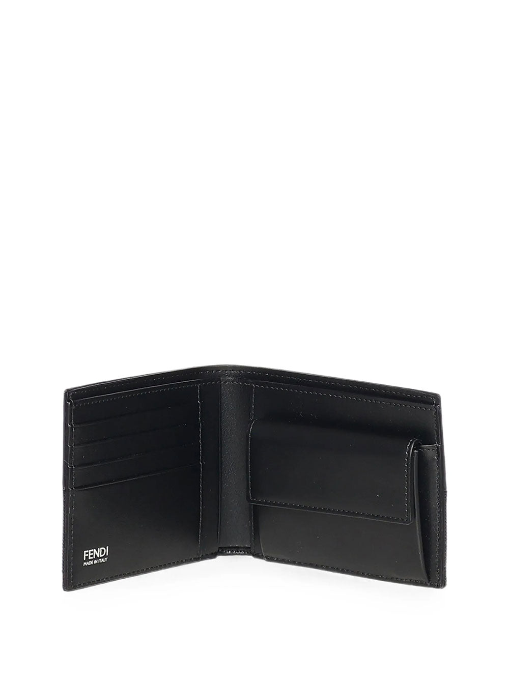 FENDI Portafoglio Bifold Ff Jacquard E Pelle Women