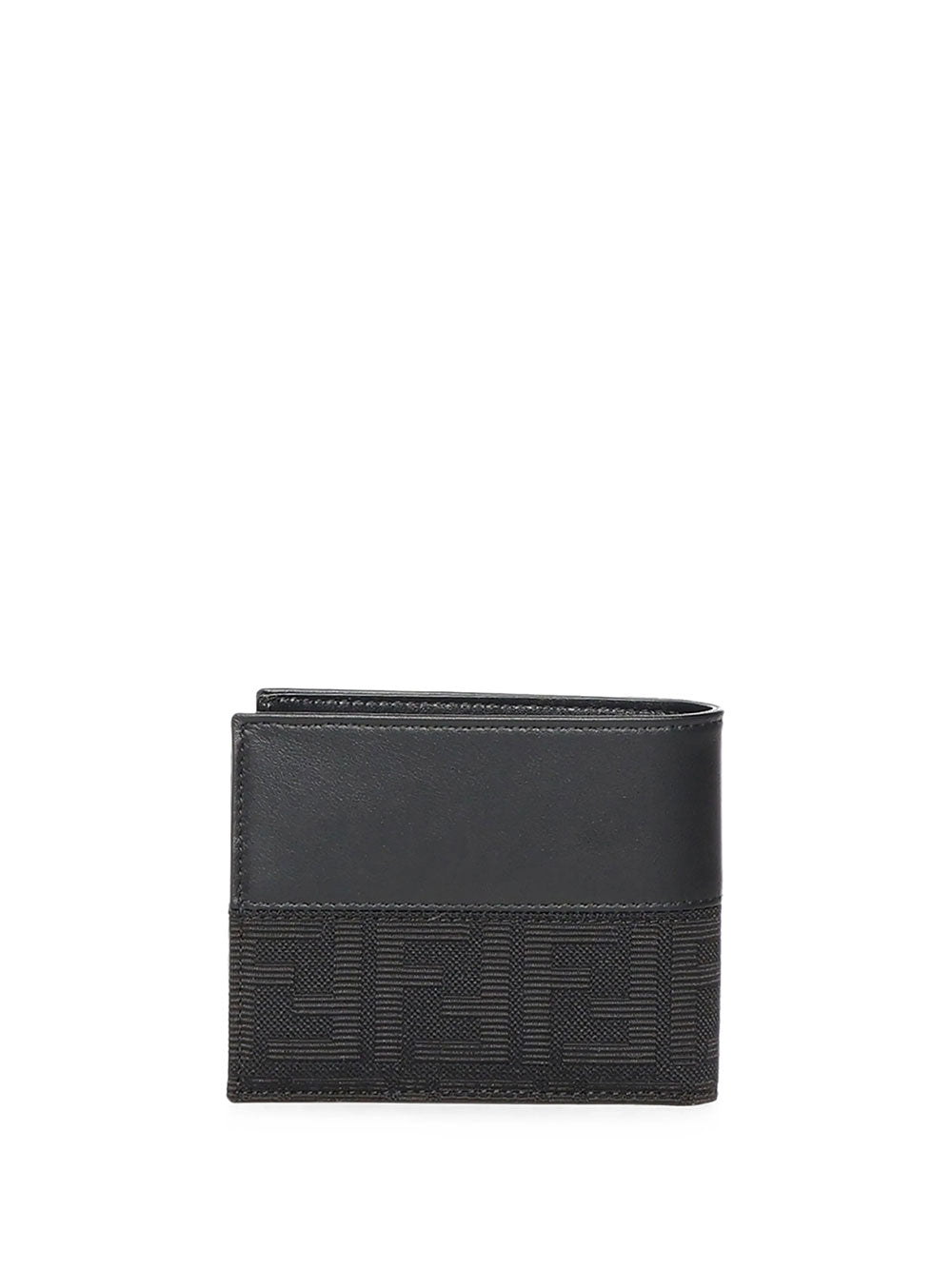 FENDI Portafoglio Bifold Ff Jacquard E Pelle Women