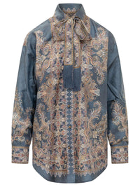 ZIMMERMANN Camicia Valiant In Seta Paisley Women