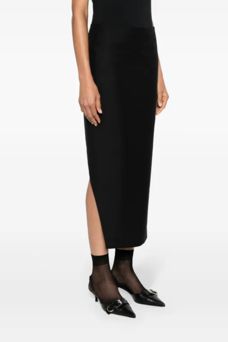 Givenchy Front Kick Skirt_Black