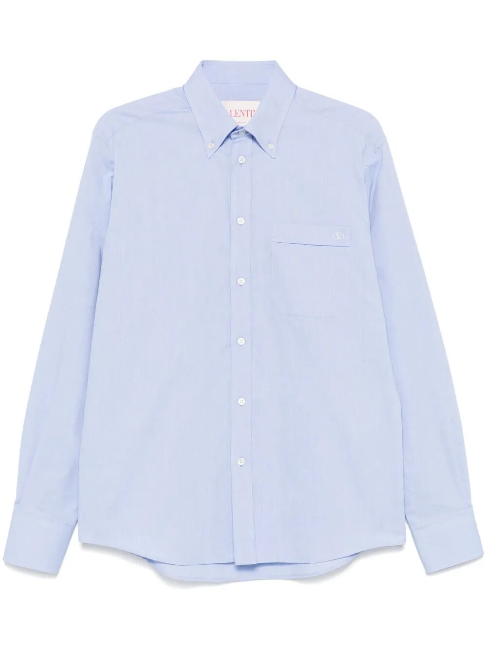 VALENTINO GARAVANI Cotton Oxford Shirt With Vlogo Embroidery Women