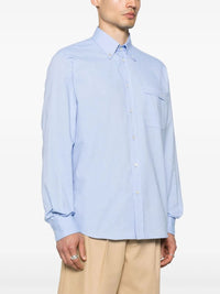 VALENTINO GARAVANI Valentino Garavani Men Cotton Oxford Shirt With Vlogo Embroidery
