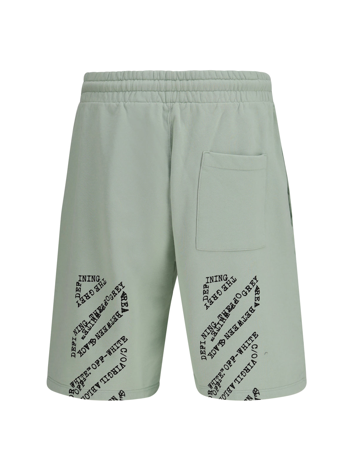 Off-White Men Type Machine Arrow Skate Sweat Shorts With Front Logo