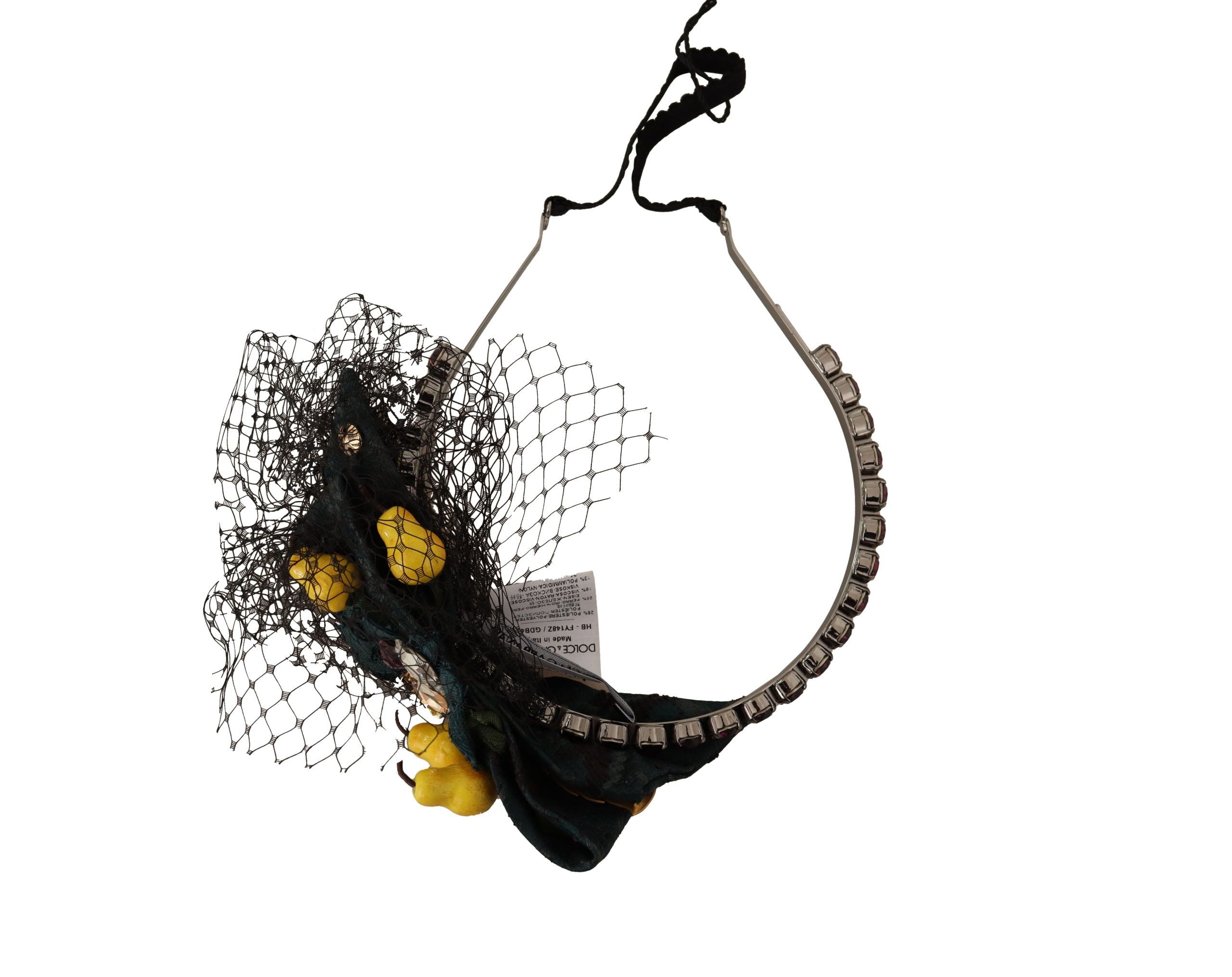 Dolce & Gabbana Dolce & Gabbana Purple Crystal Diadem Headband Lemons Sicily Women's Tiara