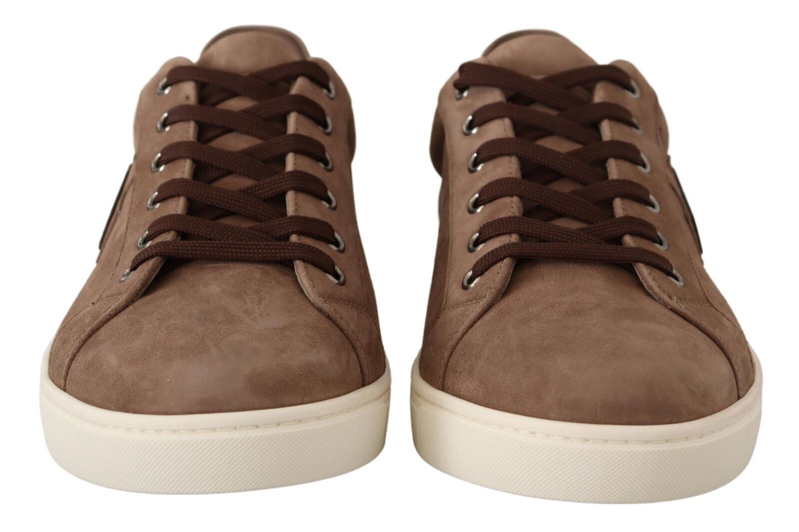 Dolce & Gabbana Elegant Brown Leather Sneakers for Men's Men