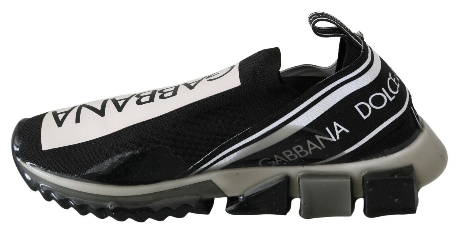 Dolce & Gabbana Dolce & Gabbana Black White SORRENTO Sport Stretch Men's Sneakers