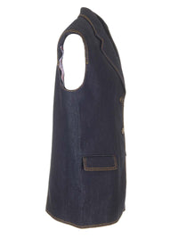 Etro Women Denim Waistcoat