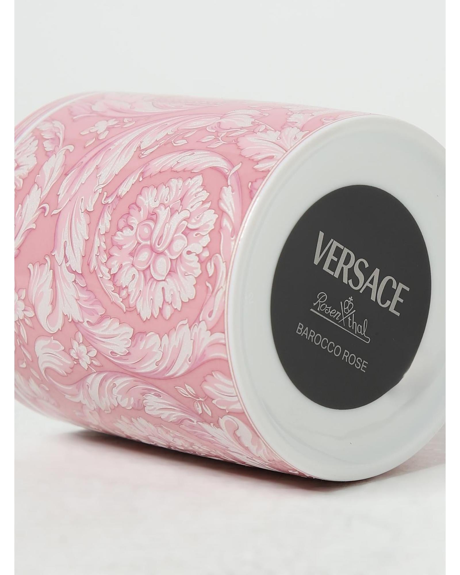 Versace Home Porcelain Mug Baroque Design Unisex Pink Tea & Coffee