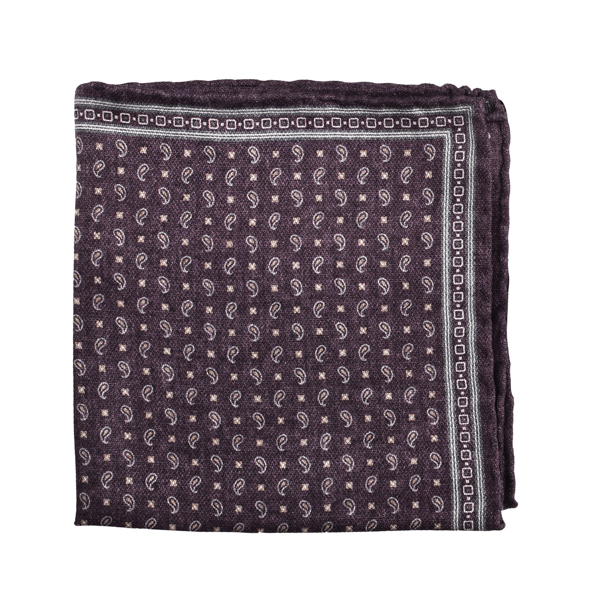 Brunello Cucinelli Polka-Dot Reversible Silk Pocket Square