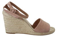 Prada Espadrille Wedge Sandal Pink