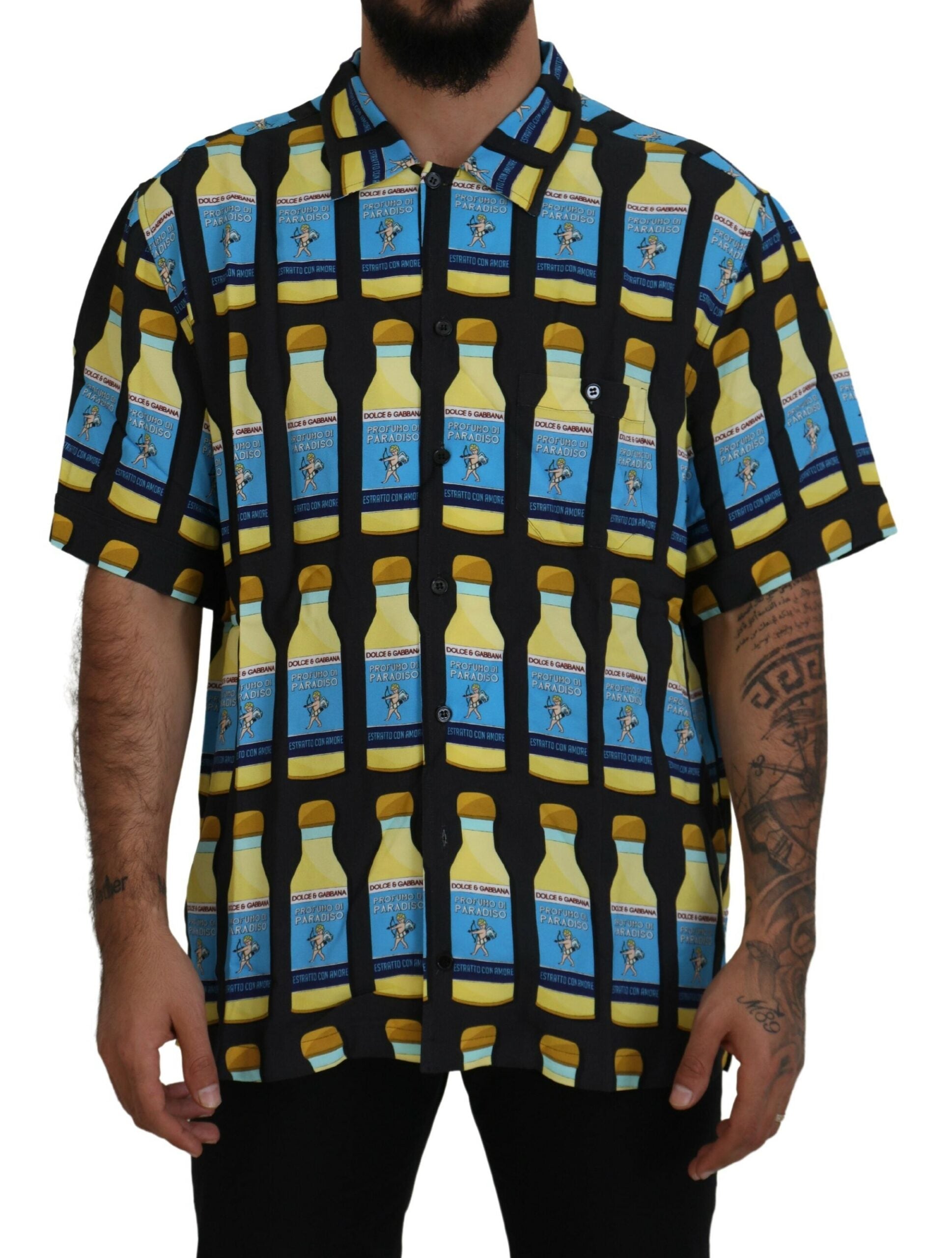 Dolce & Gabbana  Profumo di Paradiso Short Sleeve Button-Down Shirt